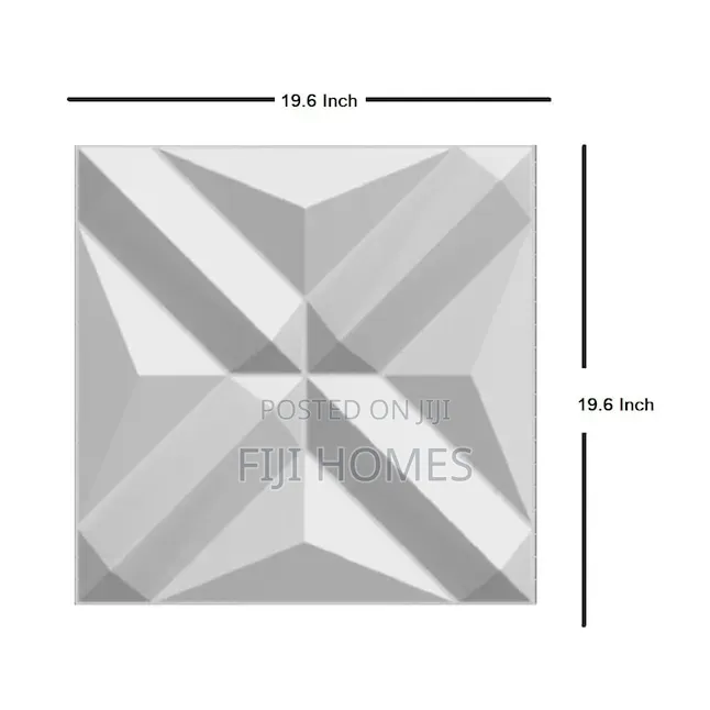 PVC 3D Textured Wall Panels — Modern Interior Décor | White