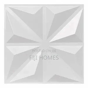 PVC 3D Textured Wall Panels — Modern Interior Décor | White