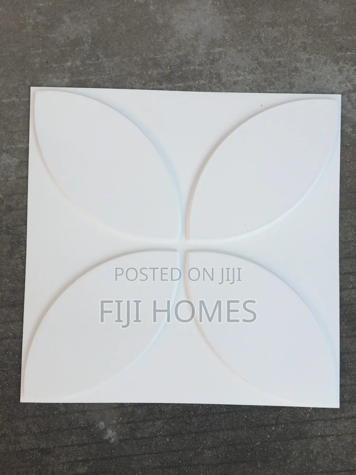 PVC 3D Textured Wall Panels — Modern Interior Décor | White