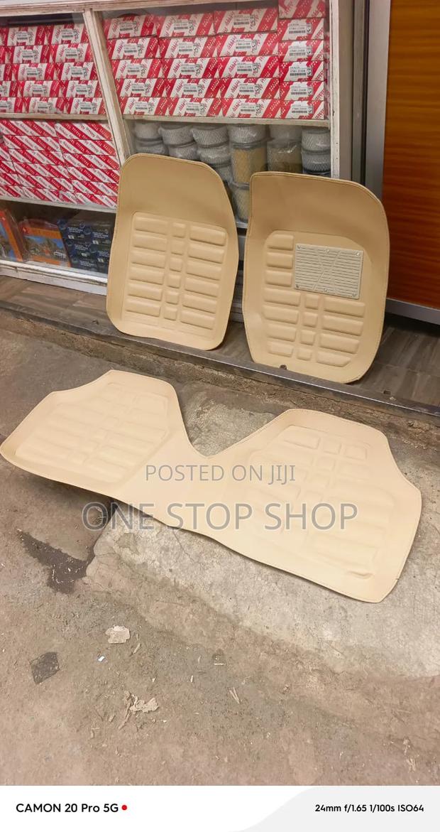 3-Piece Leather Floor Mat2front Mats Conjoined Rear Mat - thumbnail 2