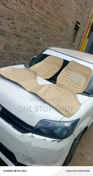 3pc Leather Deep Dish Styling Floor Mats With Raised Ridges Heel Pad