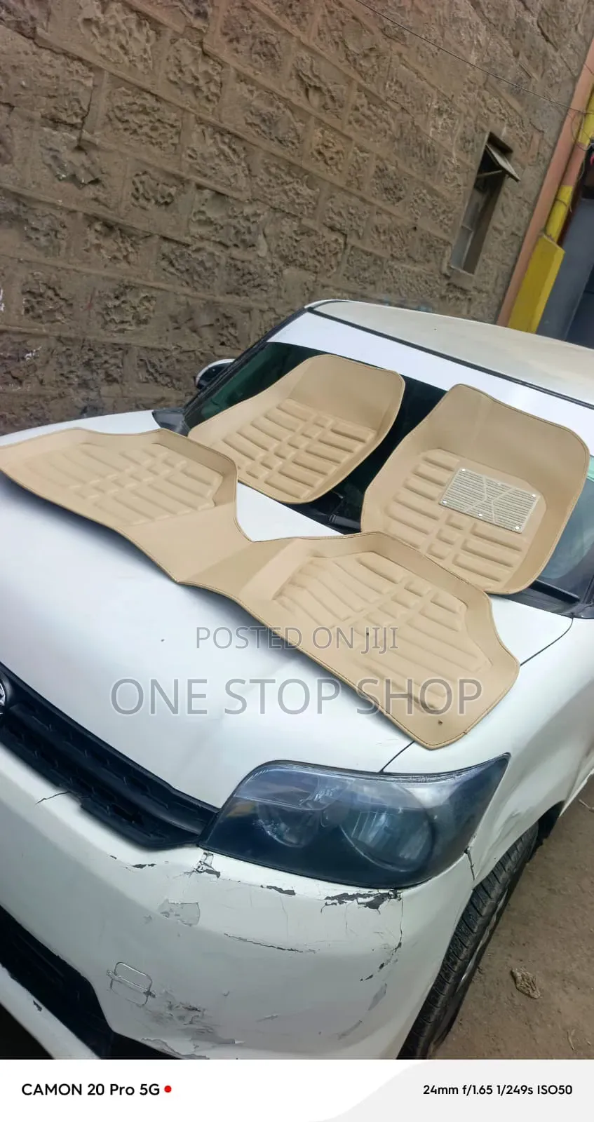 3pc Leather Deep Dish Styling Floor Mats With Raised Ridges Heel Pad