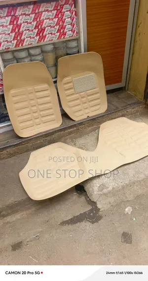 3pc Leather Deep Dish Styling Floor Mats With Raised Ridges Heel Pad