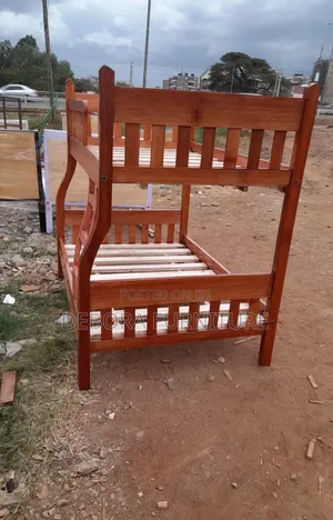Handcrafted Rosewood Twin-Over-Full Bunk Bed Frame 3.5'x6' Over 4'x6')