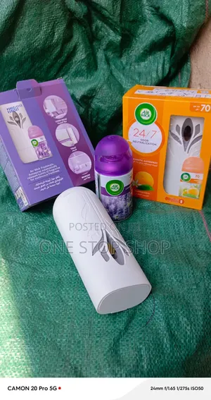 Automatic Aerosol Dispenser Decorative Floral Cutout Design Air Wick