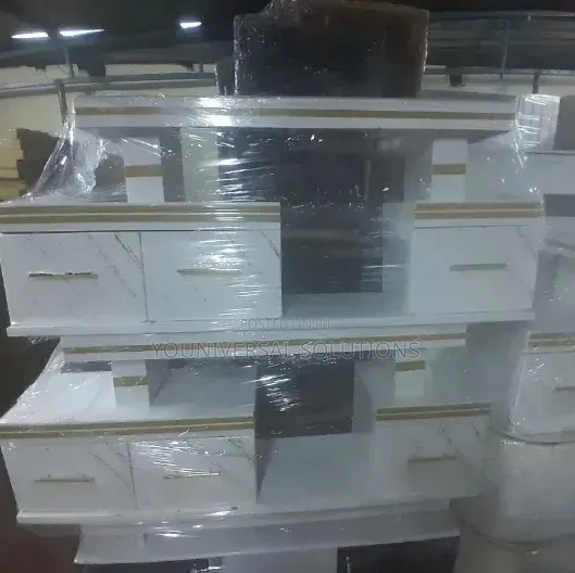 Executive TV Stand With Marble Coating With Light