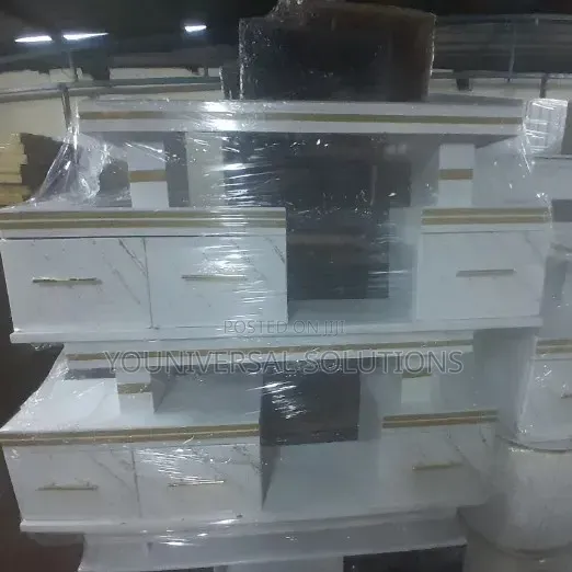 Executive TV Stand With Marble Coating With Light