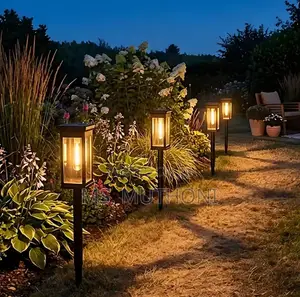 6 PCs 60cm Long Solar Outdoor Pathway Garden Lights