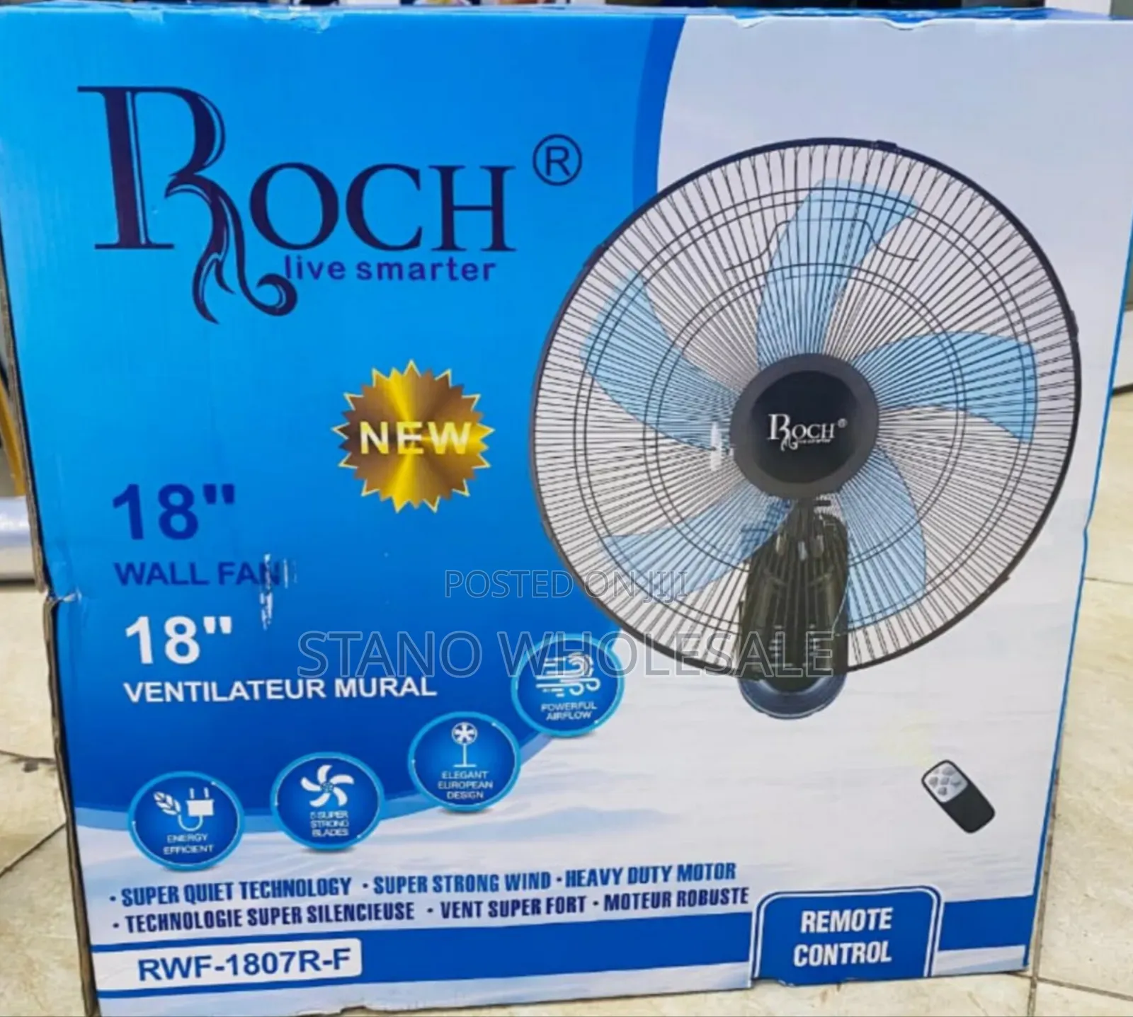 Roch Ceiling Fan With Remote