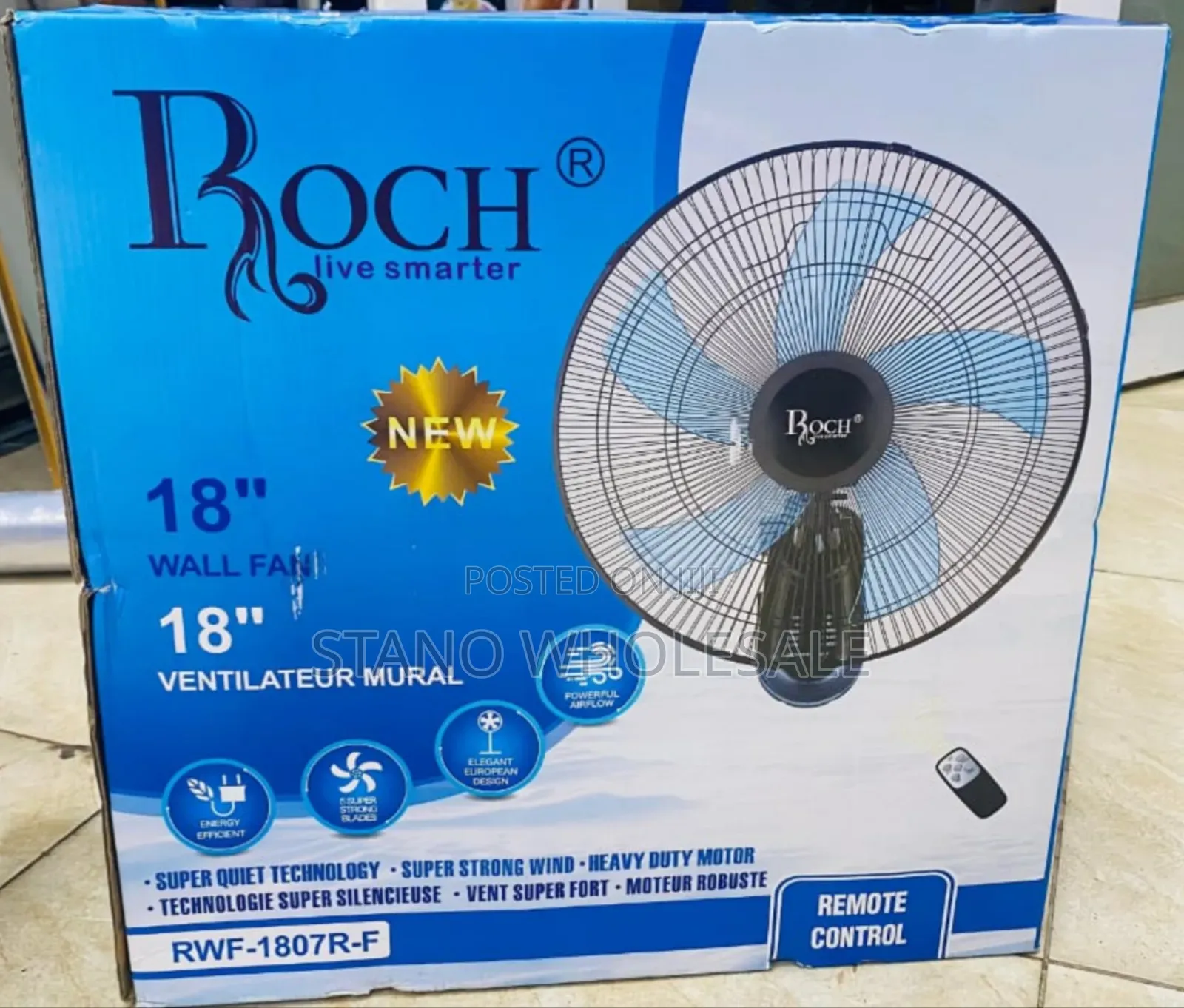 Roch Ceiling Fan With Remote