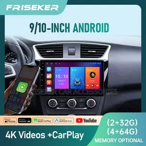 FRISEKER 9‐10 Inch Universal Android Car Radio CarPlay 2+32g/4+64g