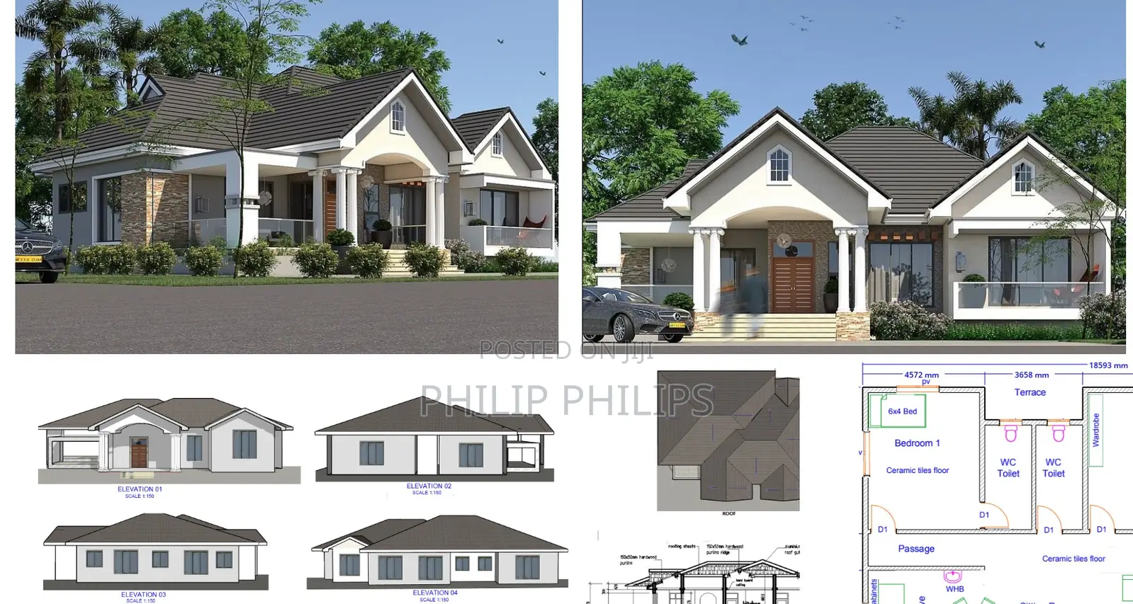Bungalows House Construction Plans
