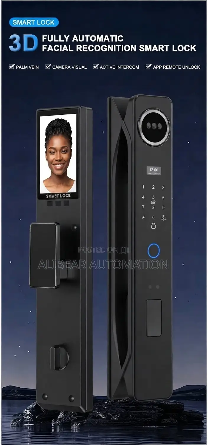 Wifi Smart Door Lock App/Face/Biometric/Fingerprint/Pasword/Bell/Alarm