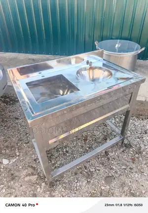 Stainless Steel Hospital Sluice Sink or Disposal Unit Size 120cm Long