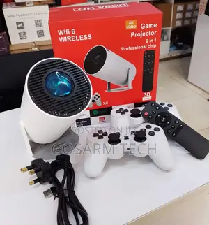 HY300 Pro 2-in-1 Smart Gaming Projector With Game Console,Bluetooth
