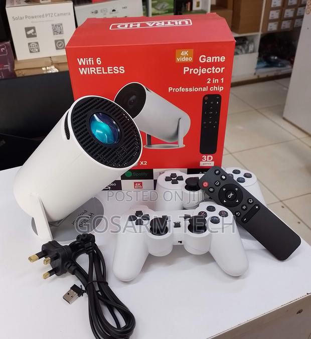 HY300 Mini Projector With Wireless Gaming Controllers, WiFi Bluetooth - main view