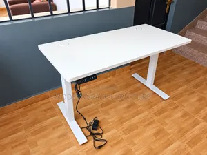 Electric Height Adjustable Office Desk-White