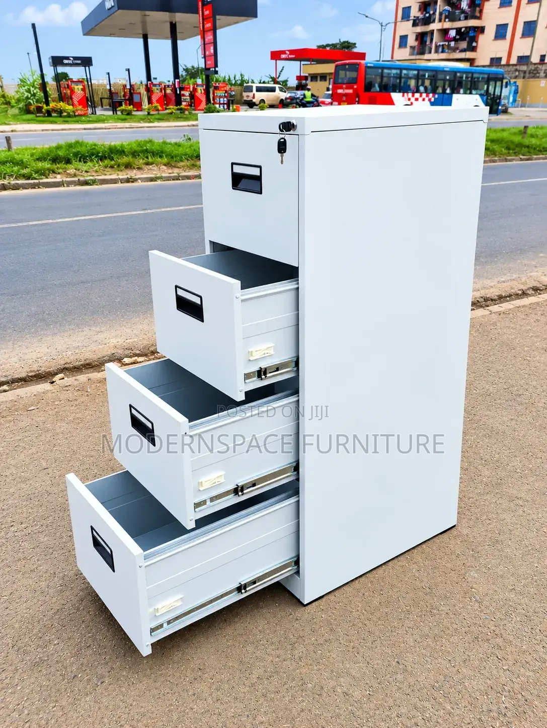 4-Drawer Steel Filing Cabinet – Strong Secure