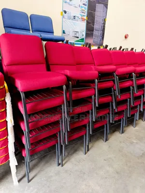 Red Stackable Conference Chairs