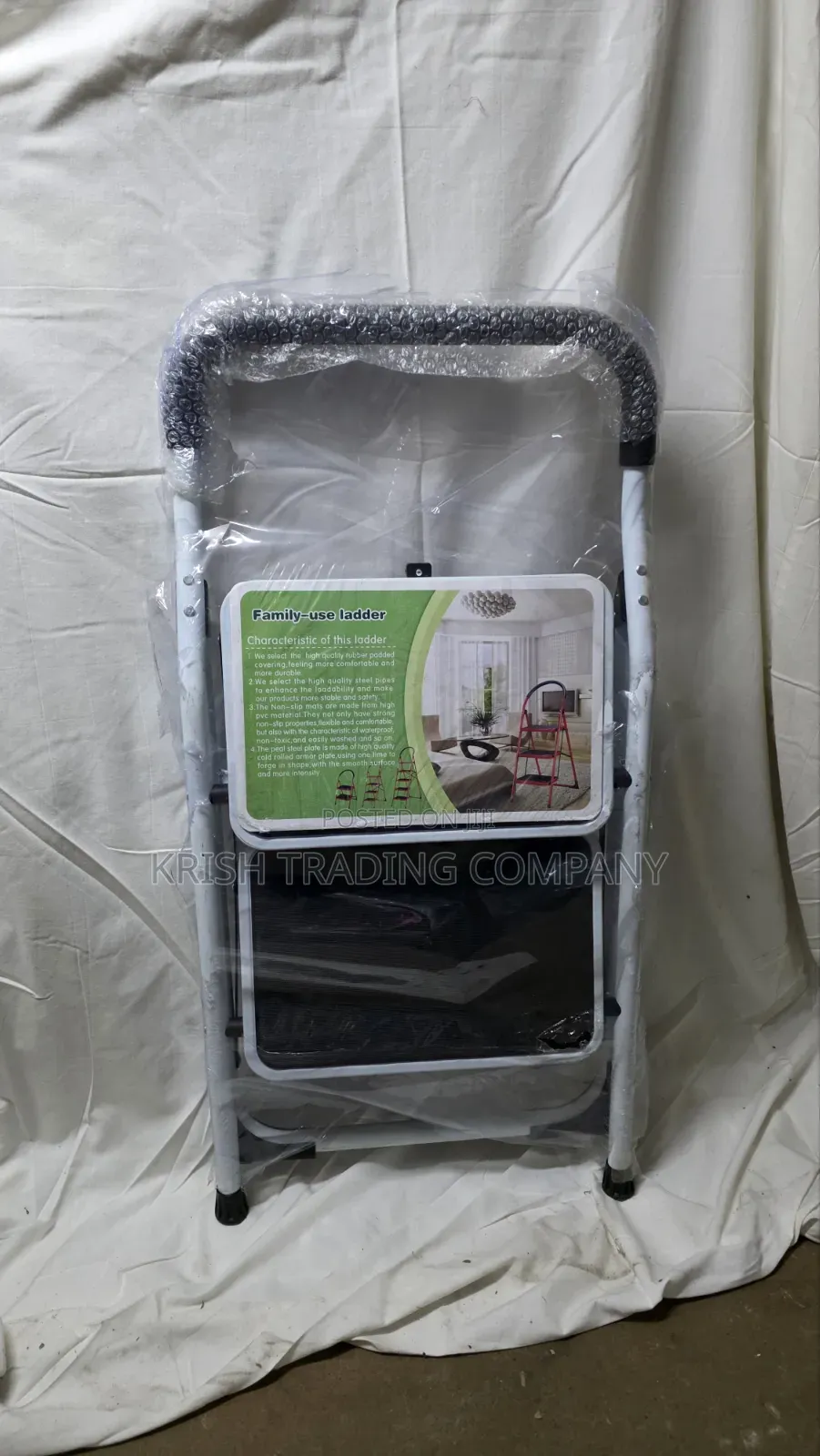 23810w White 2-Step Ladder