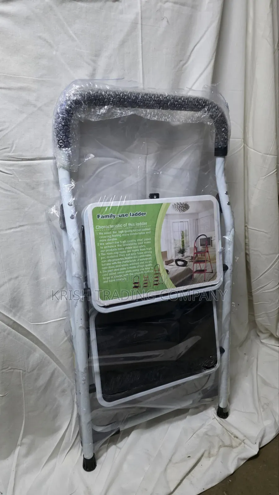 23810w White 2-Step Ladder