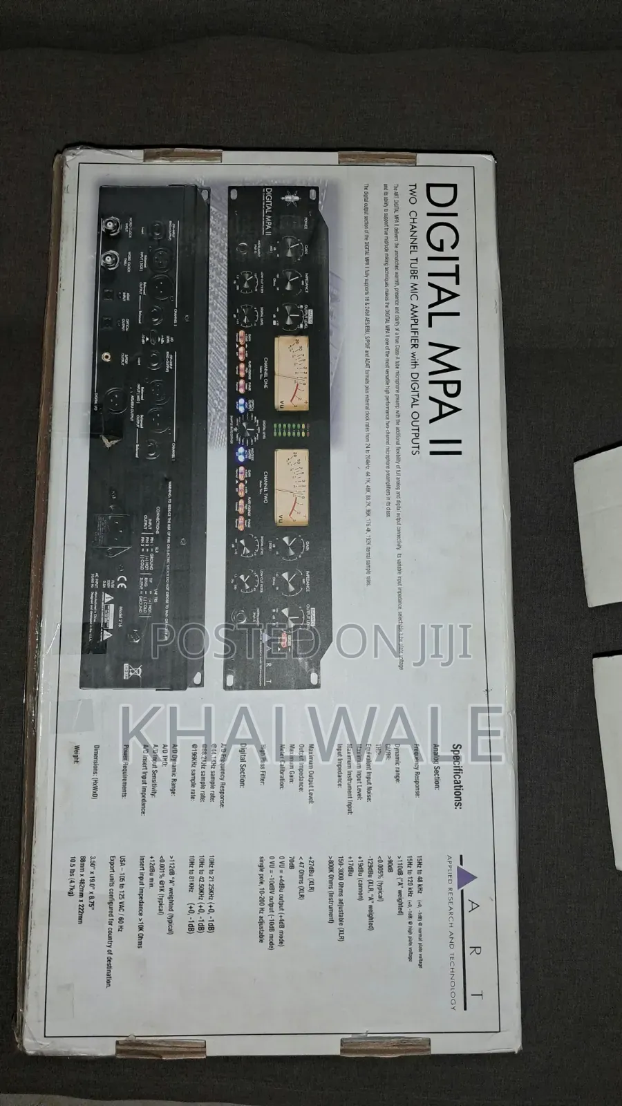 Digital Mpa II Applied Research and Technolog Two Channel
