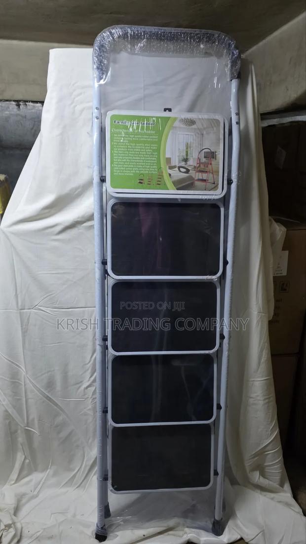 23813w White 5-Step Ladder - thumbnail 2