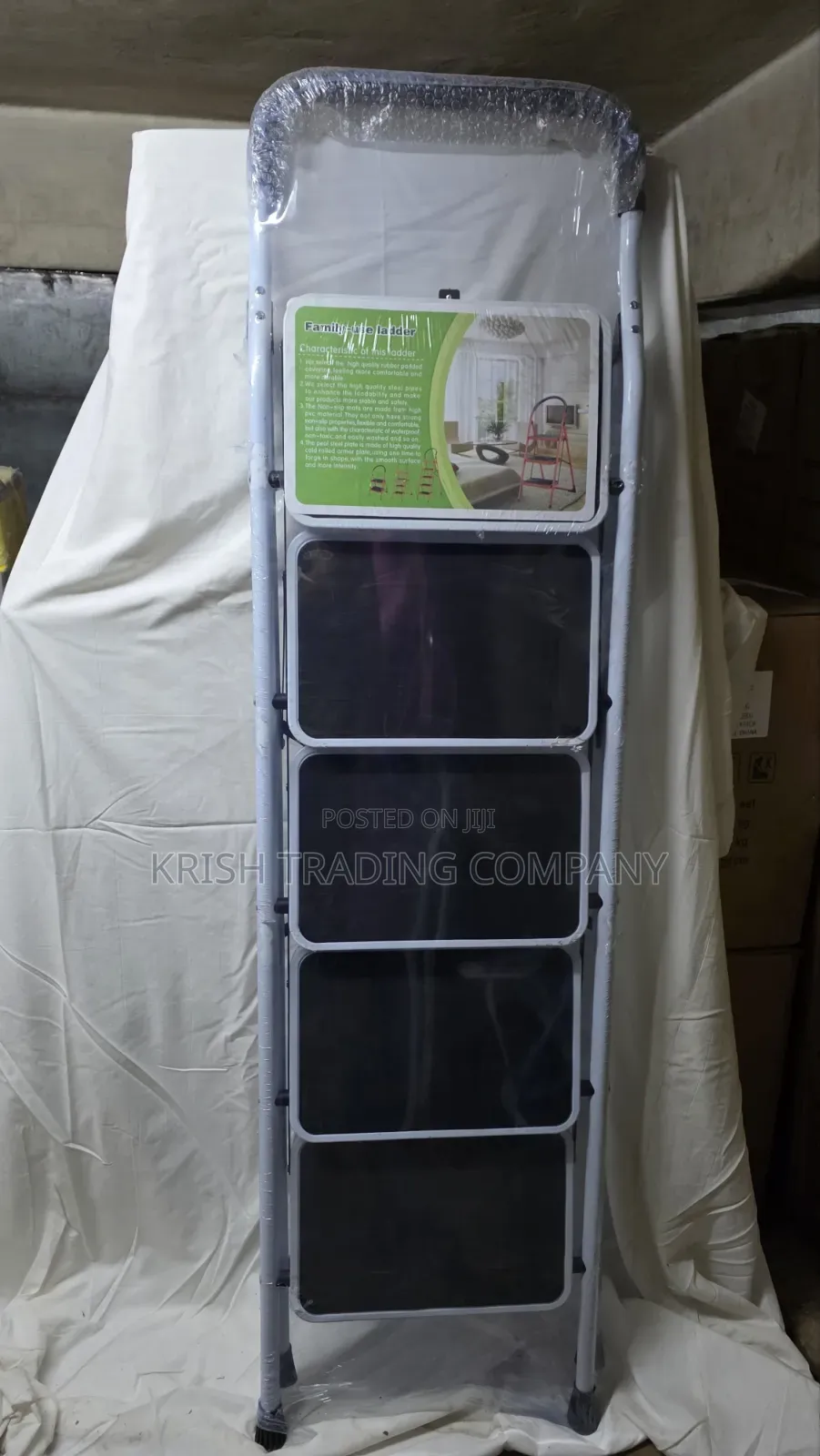 23813w White 5-Step Ladder
