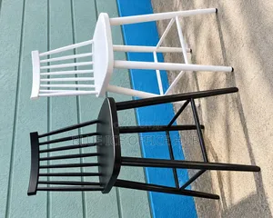 Black White High Kitchen Restaurant Counter Chair.