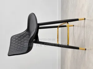 Black Gold Bar Stool | Modern High Counter Chair