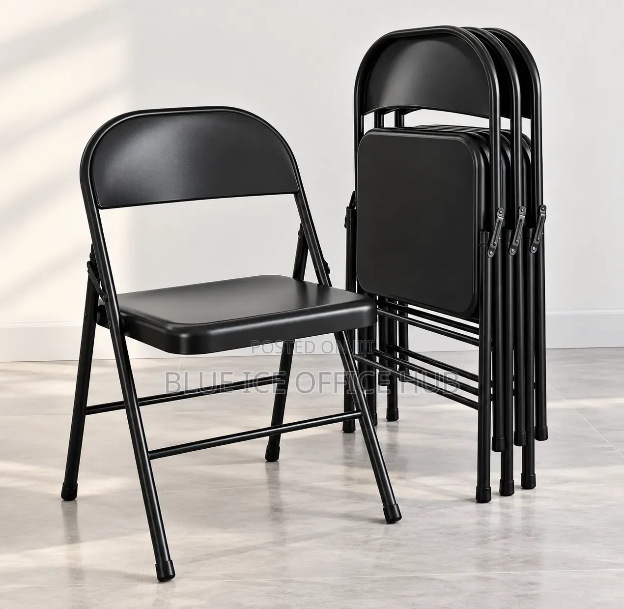 Black Folding Chair for Events Offices