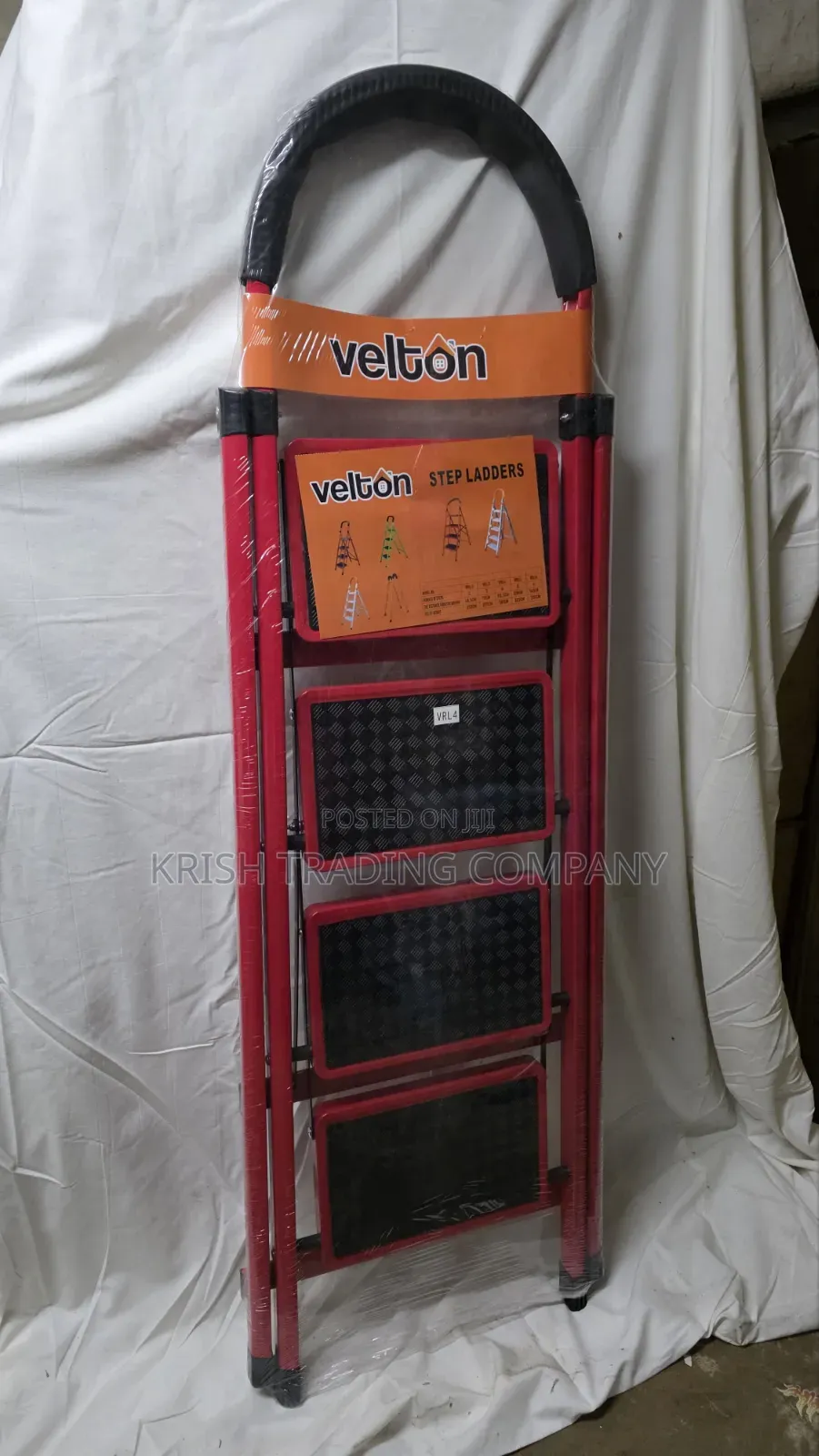 Vrl4 Red 4-Step Ladder
