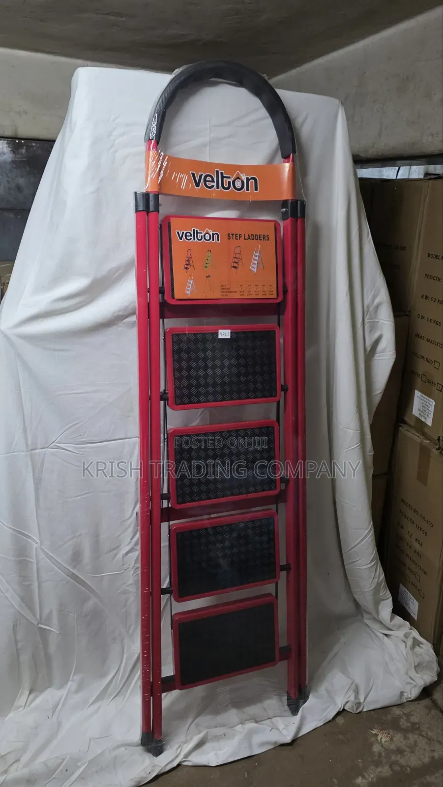 Vrl5 Red 5-Step Ladder