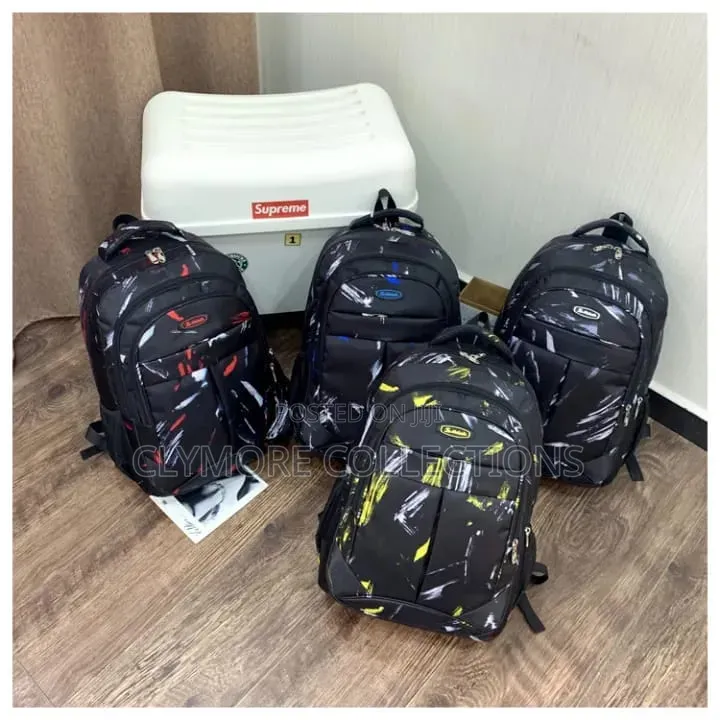 Trendy Geometric Print School Backpack – Durable,Multi-Compartment Bag