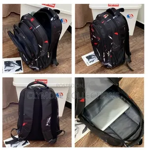 Trendy Geometric Print School Backpack – Durable,Multi-Compartment Bag
