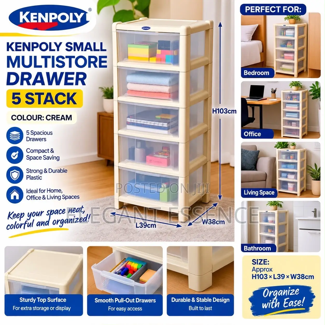 Multipurpose Small Drawer 5 Stack