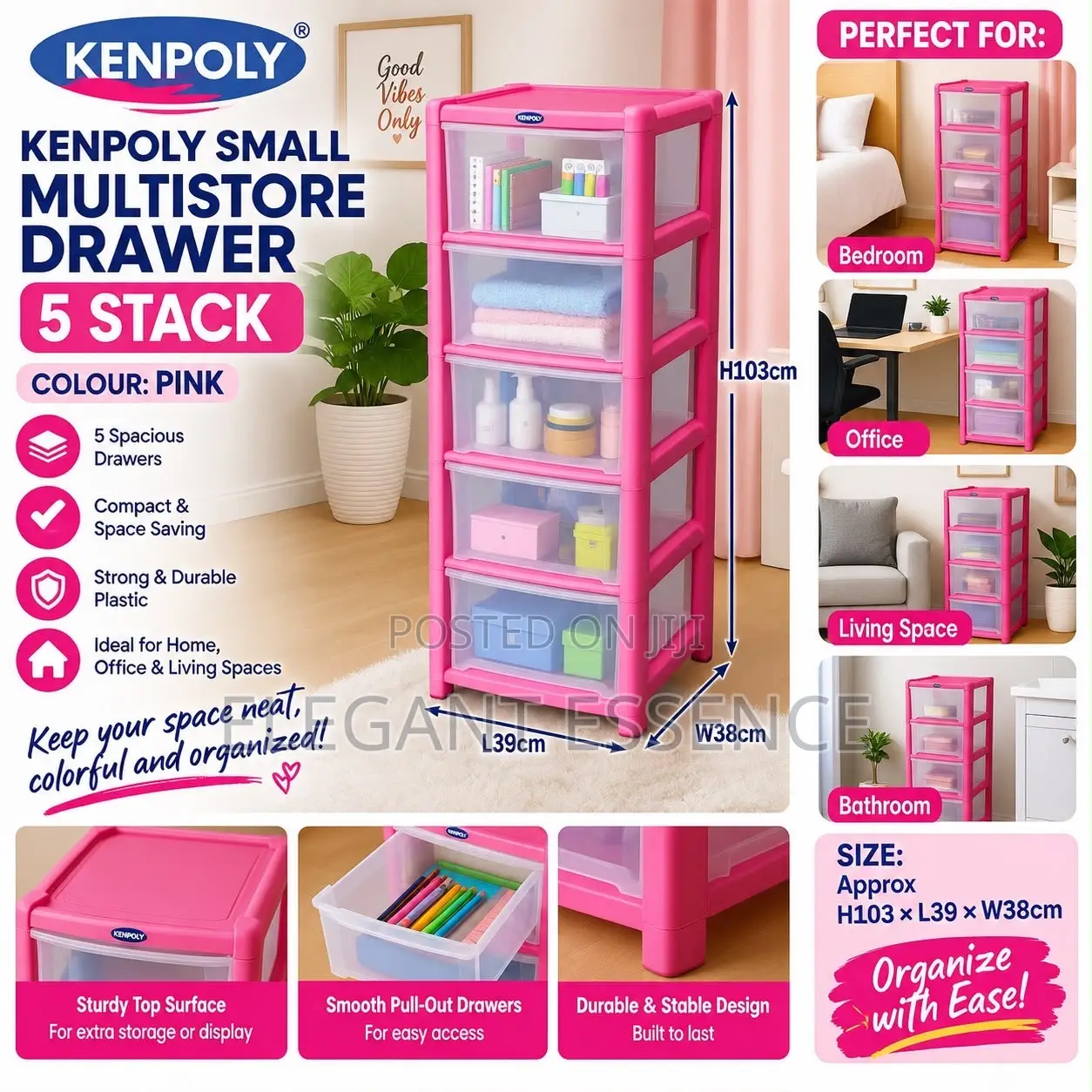 Multipurpose Small Drawer 5 Stack