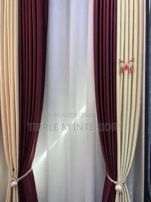 Premium Modern Custom Made Curtains -Top Heavy Curtains (Complete)