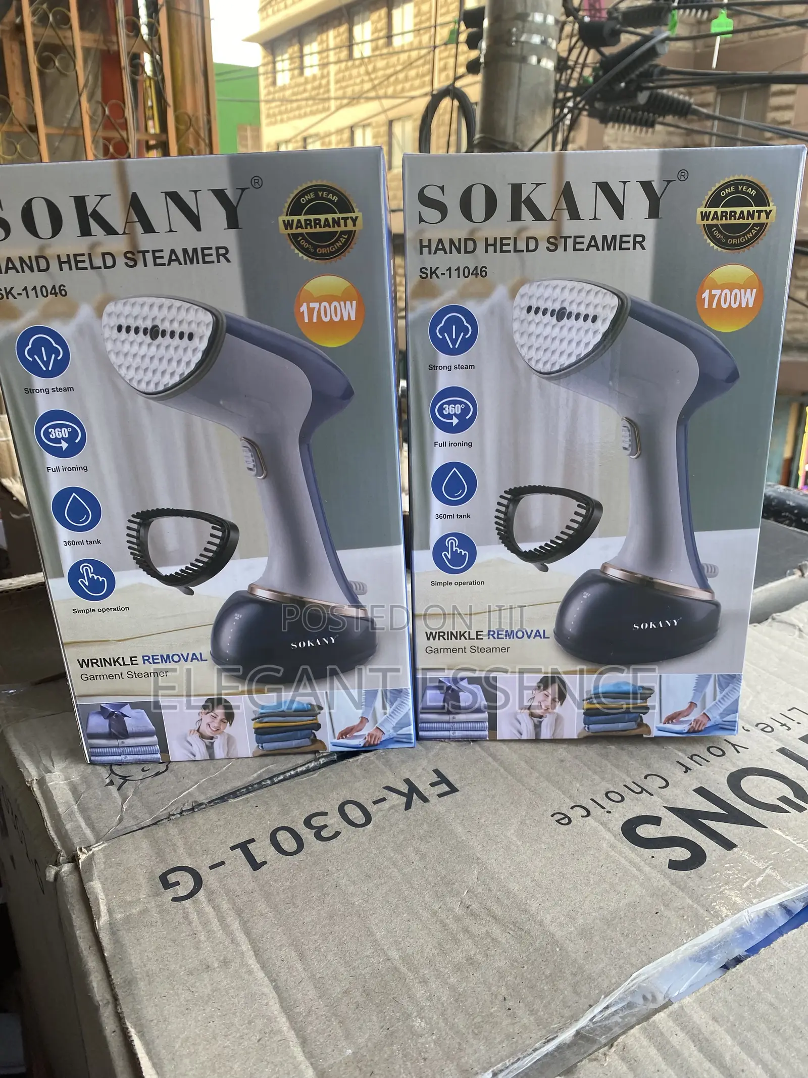 Sokany Handheld Clothes Steamer Portable Fabric Steam Iron