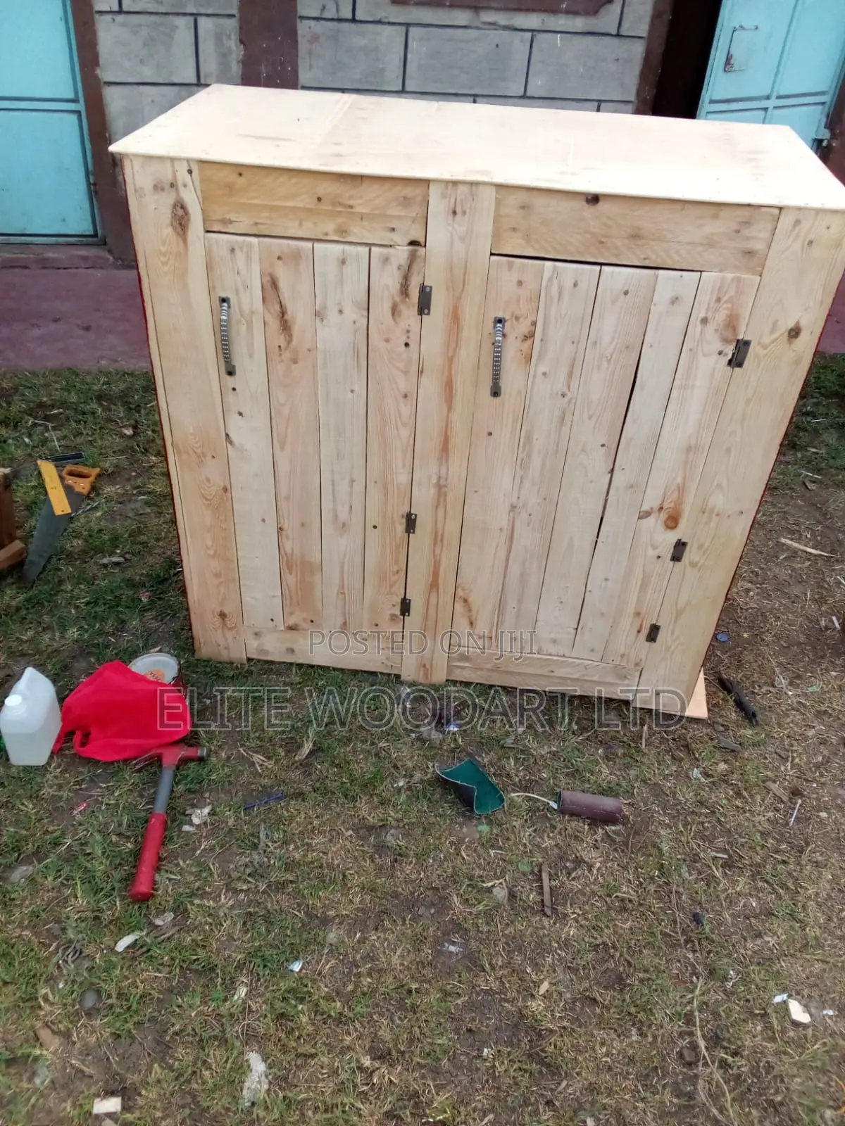 Solid Wooden Sideboard Storage Cabinet