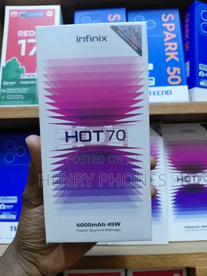 New Infinix Hot 70 128 GB Graphite