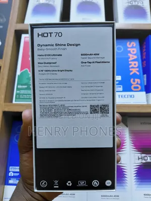 New Infinix Hot 70 128 GB Graphite