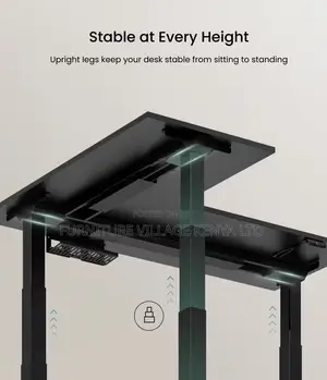 Standing Desk; 1.4 M Corner Modern Dual Motor Standing Desk