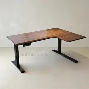 Standing Desk; 1.4 M Corner Modern Dual Motor Standing Desk