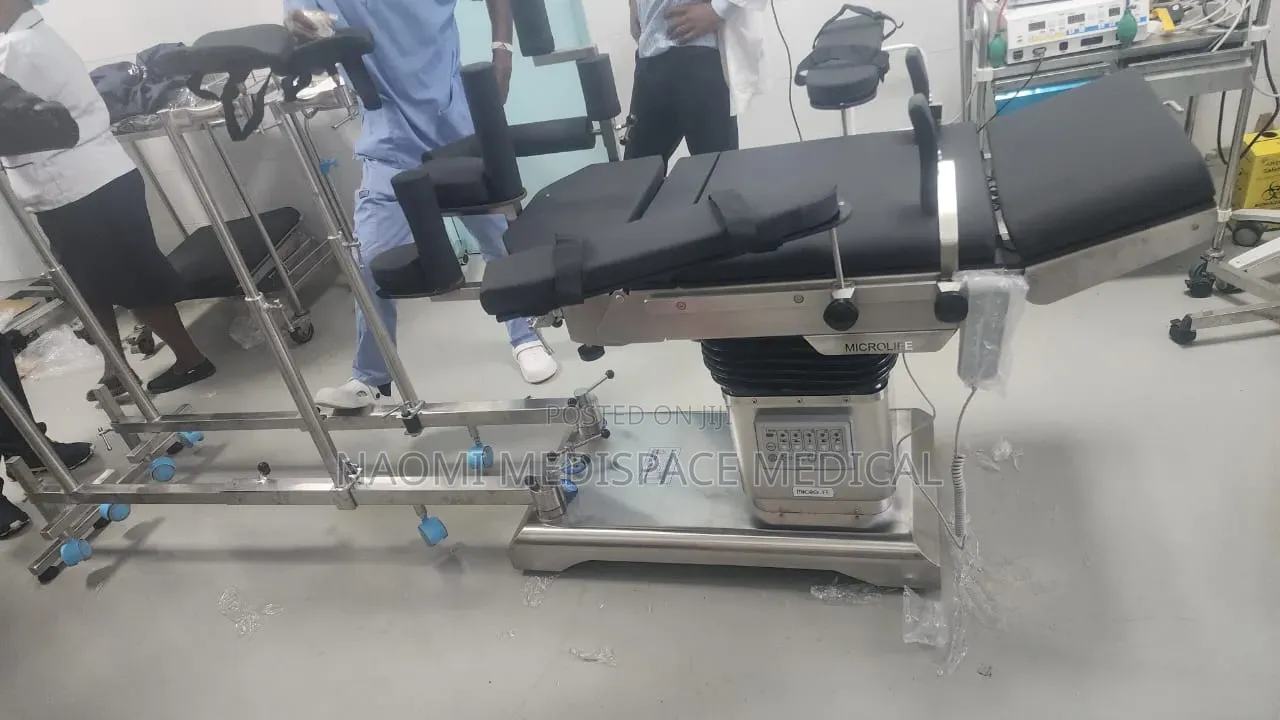 Electric Operating Table, C-Arm Compatible With Orthopedic Traction