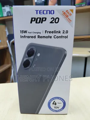 New Tecno Pop 20 64 GB Black