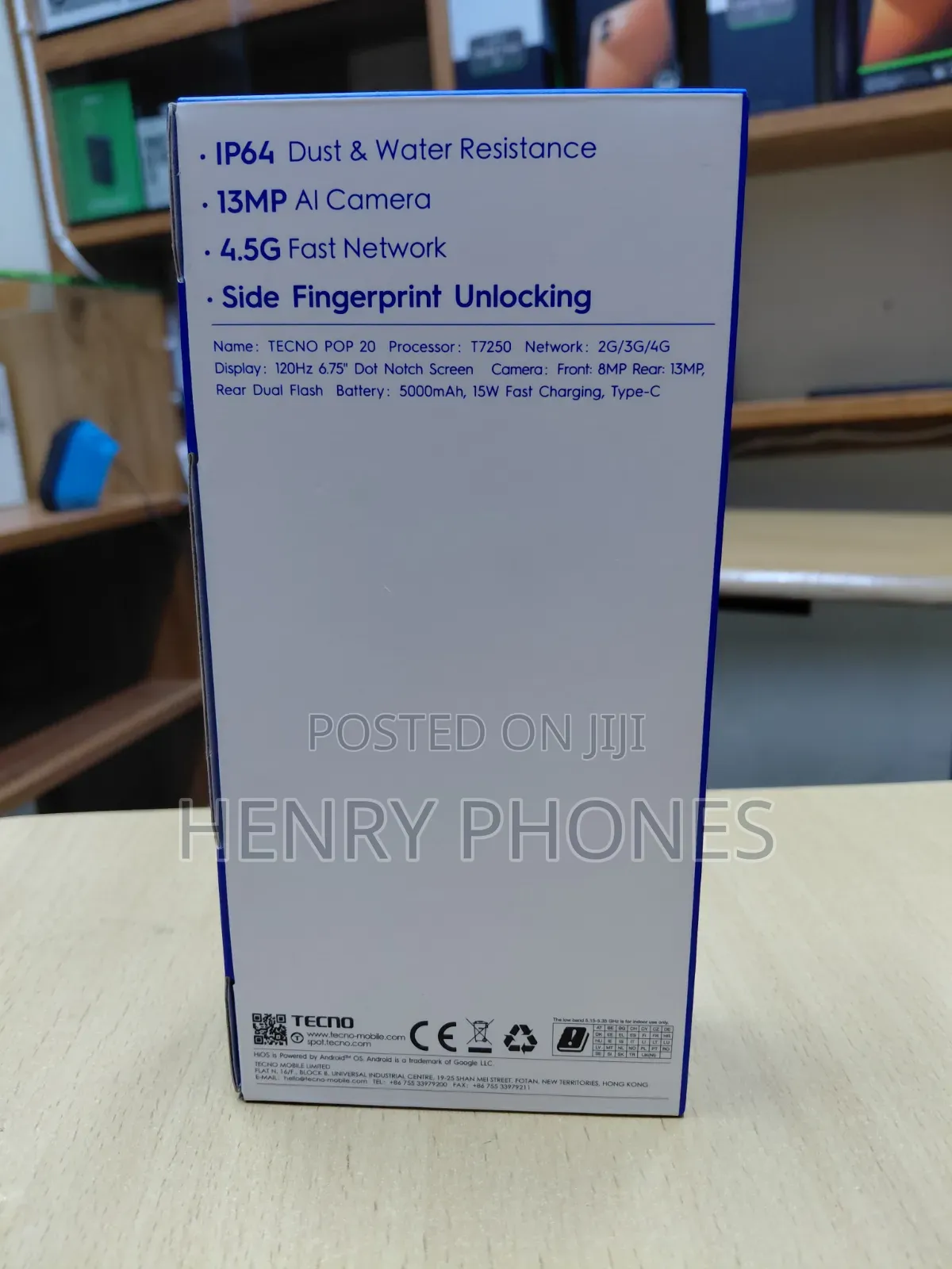 New Tecno Pop 20 64 GB Black