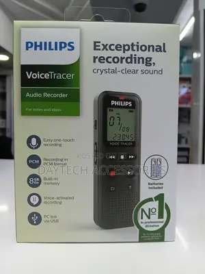 Philips DVT1160 8GB 1.29" LCD Black Voice Recorder