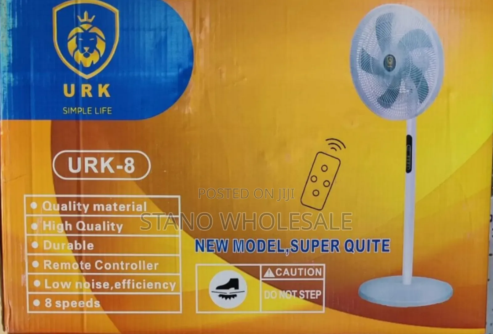 Urk Standing Fan With Remote