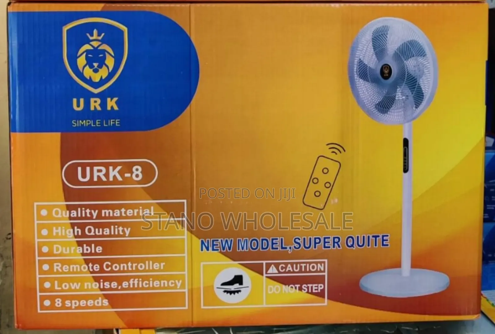 Urk Standing Fan With Remote
